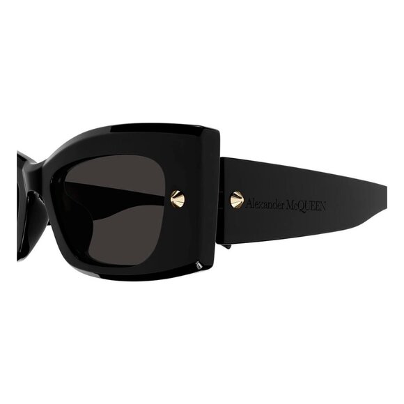 New ALEXANDER MCQUEEN Black Square AM0426S 001 Sunglasses Women - Picture 3 of 4